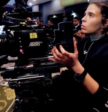 Mai Barakat operating ARRI camera at event